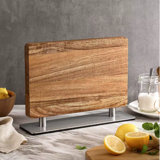 Magnetisk Knivstander – Akacie (Stille Stand)