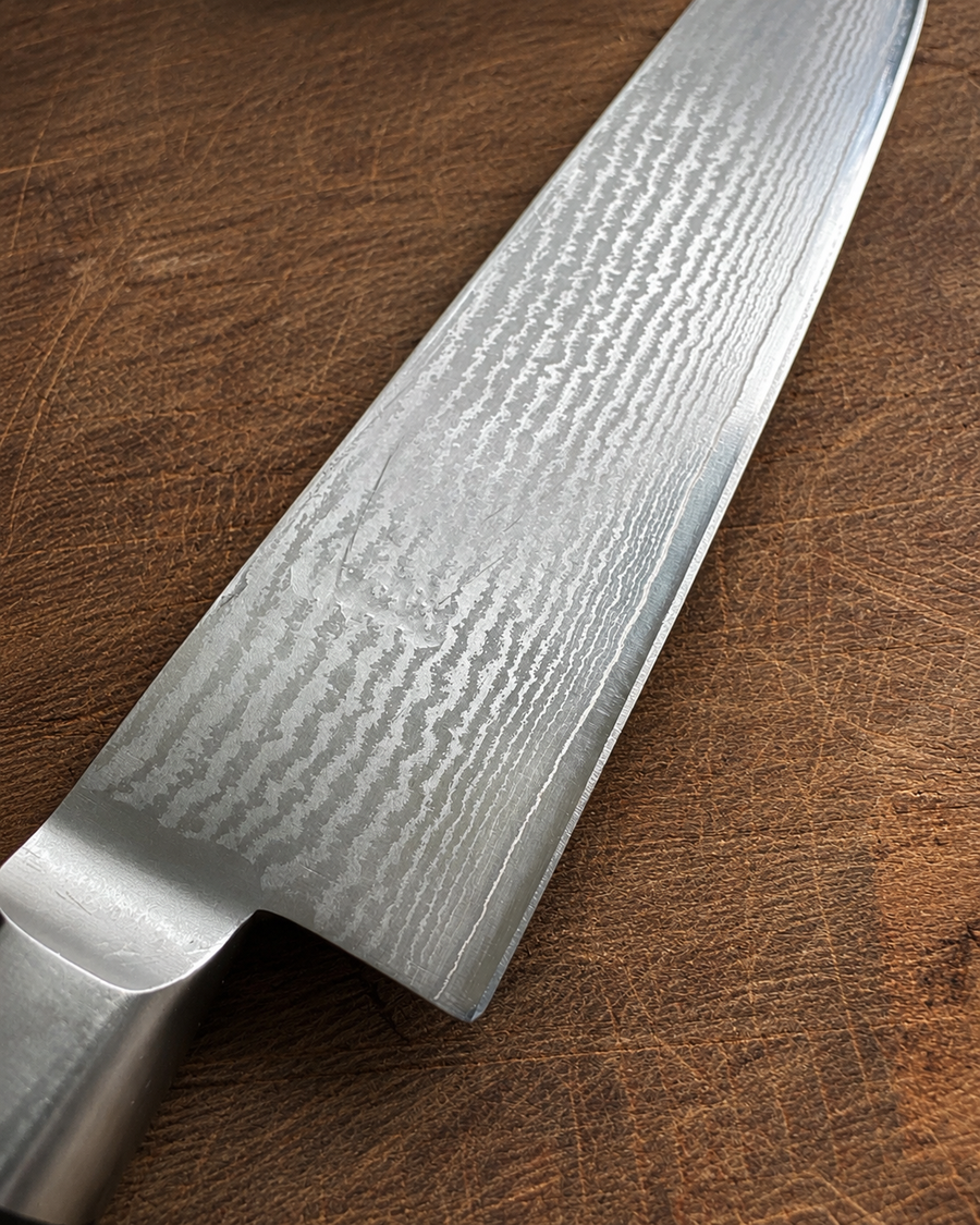 Damaskus-stål close-up