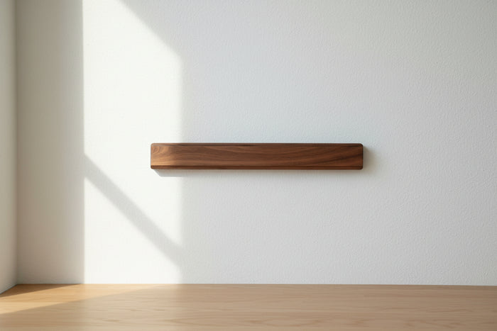 Magnetisk knivlist i akacietræ, 50 cm med slibesten