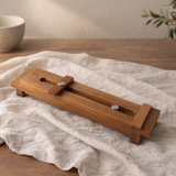 Grindstone Holder – Acacia (Foot Mounted)