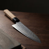 Damascus Universalkniv 5,3" – Oliventræ (Dagligsnittet)